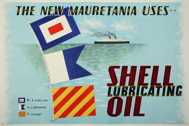 Shell lubricating oil advertisement