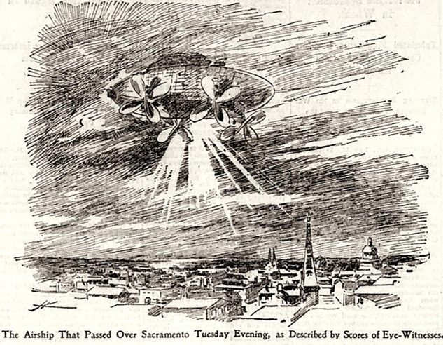 Mystery airship illustration