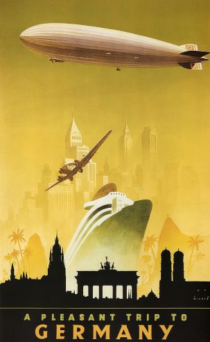 German zeppelin poster