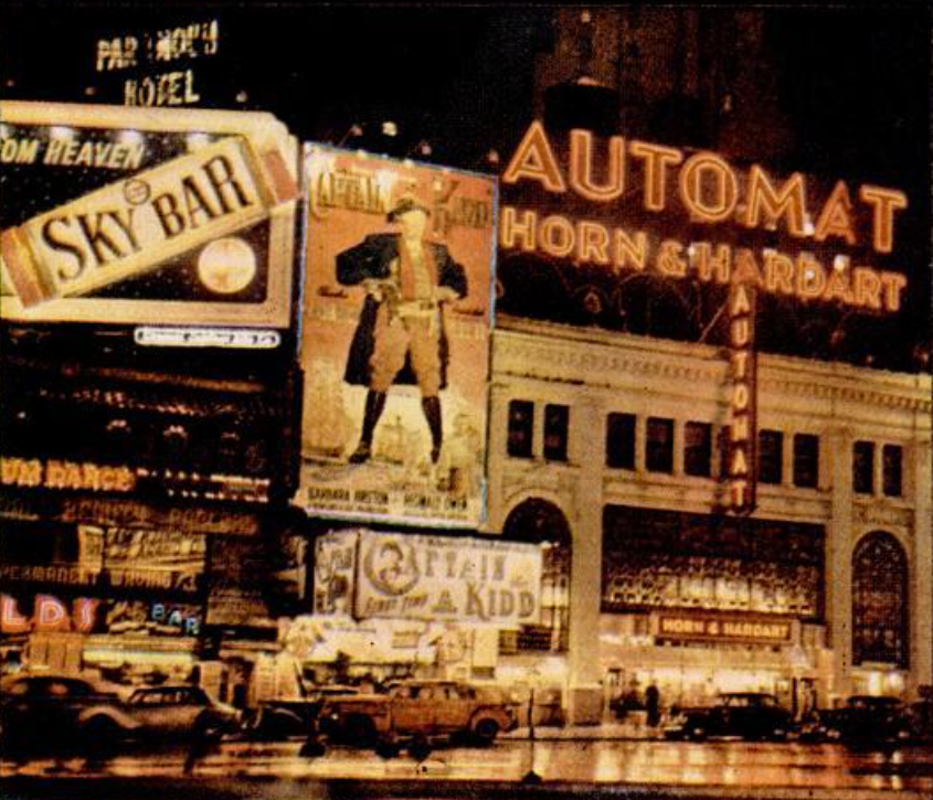 Automat New York at night 1946