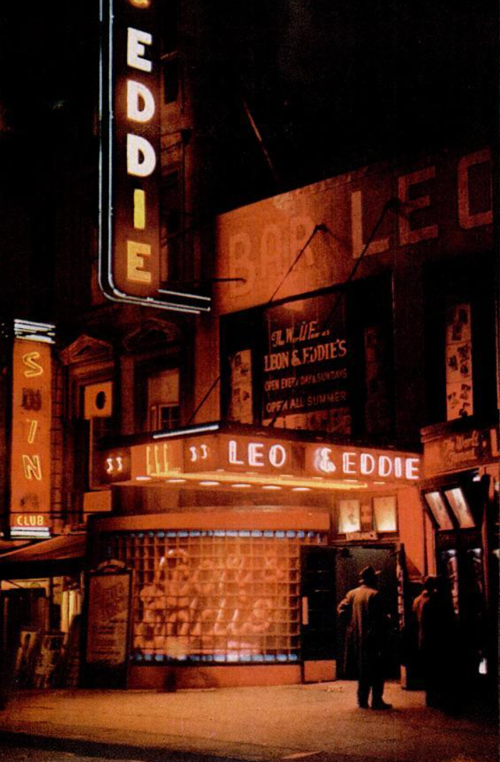 Eddie bar New York at night 1946