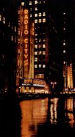 Radio City New York at night 1946