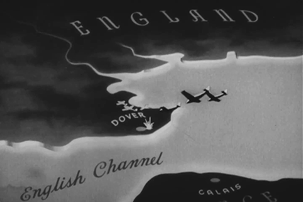 German bombardment of England map