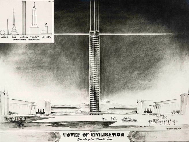 Los Angeles Tower of Civilization design