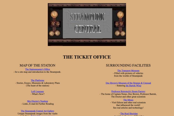 Steampunk Central website