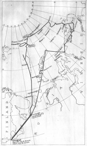 Graf Zeppelin airship Arctic route