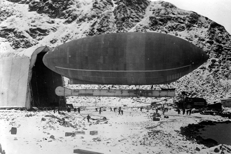 Virgor Harbor Spitsbergen airship