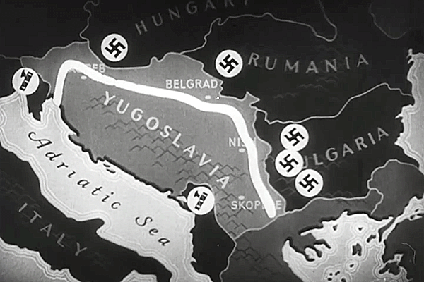 1941 Yugoslavia invasion map