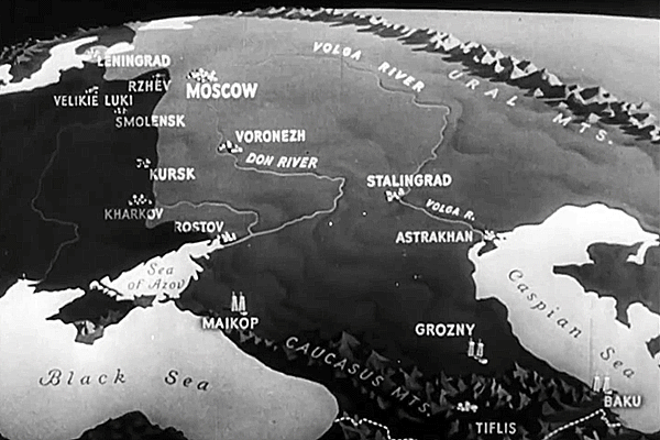 1942 Battle of Stalingrad map