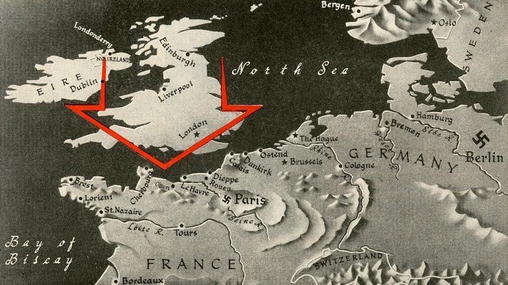 1944 Europe map
