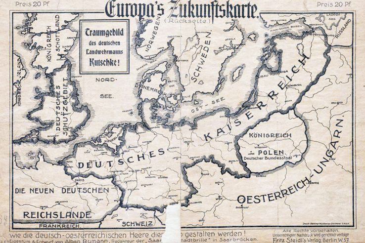 German Empire 1915 map