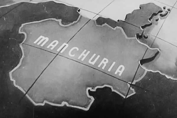 Japanese attack on Manchuria map