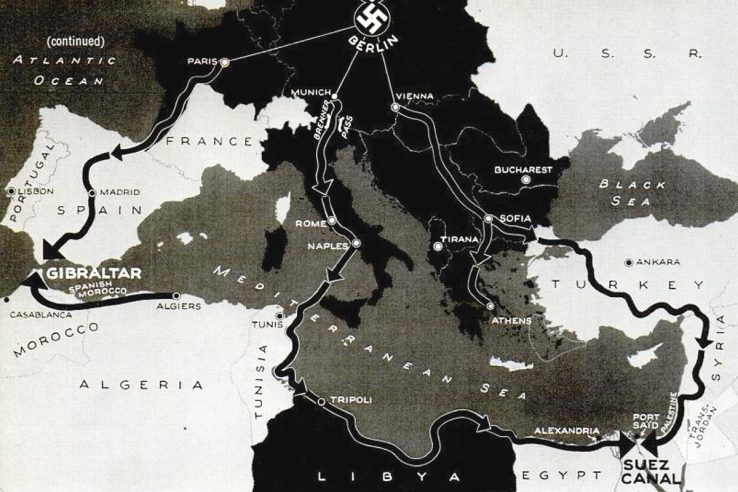 Nazi-occupied Europe map