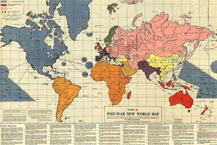 1942 Post-War New World map