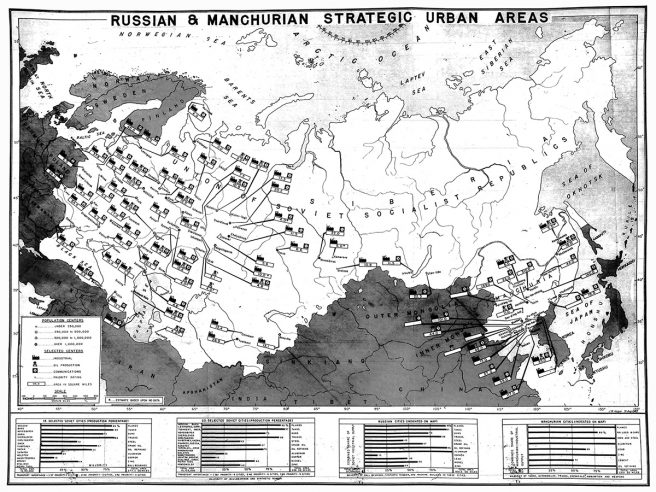 1945 Soviet Union Manchuria map