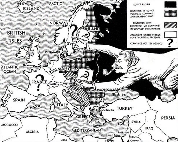 1947 Cold War map