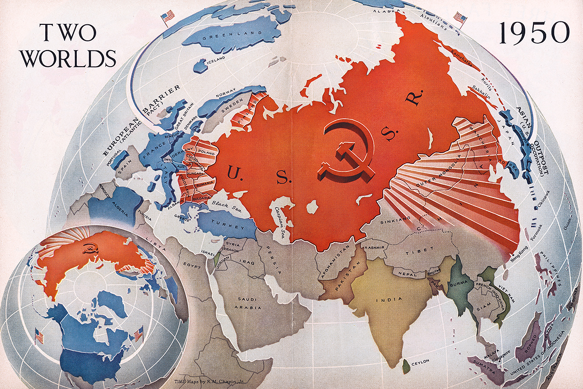 1950 Cold War map