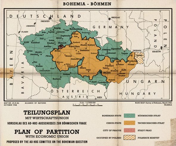 Bohemian Partition map