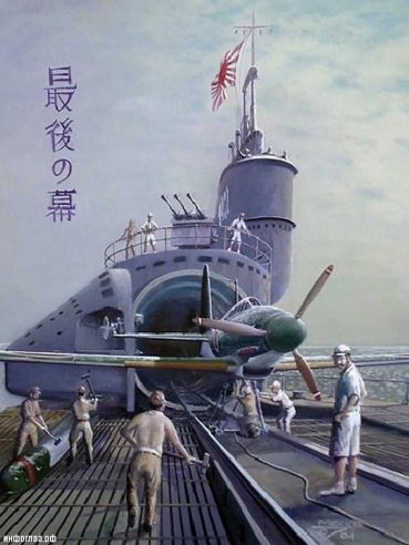 Japanese submarine artwork