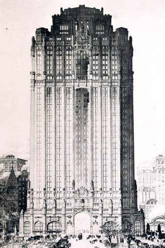 Manhattan Municipal Building by Howells and Stokes