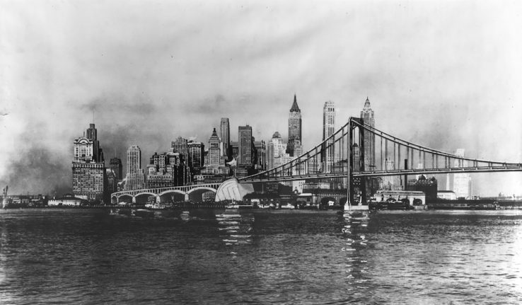 New York Brooklyn Battery Bridge design