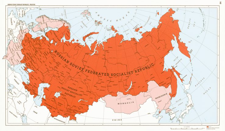 Soviet Union map – Never Was