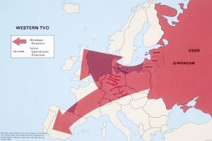 Soviet invasion of Western Europe map