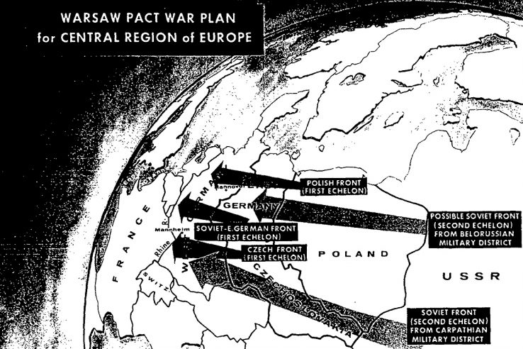 Warsaw Pact invasion of Europe map