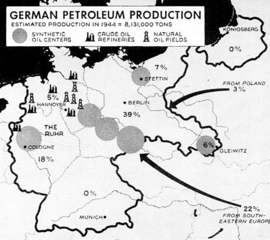 Germany petroleum production map