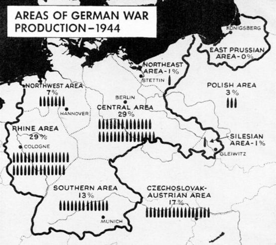 Germany war production map