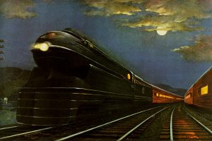 Pennsylvania Railroad S1 train art