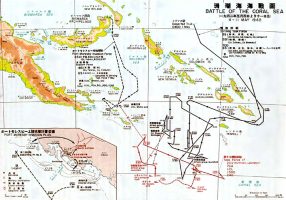 Battle of the Coral Sea map