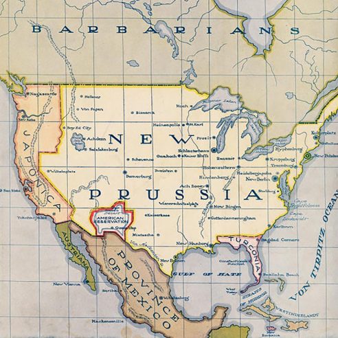 1916 North America map