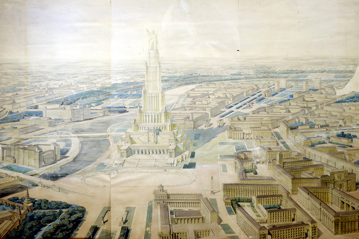 Palace of the Soviets Moscow Russia design
