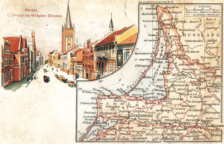 1918 Memel Germany postcard