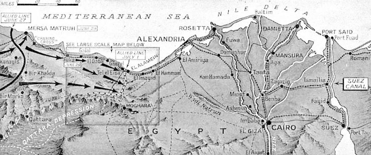 1942 North Africa map