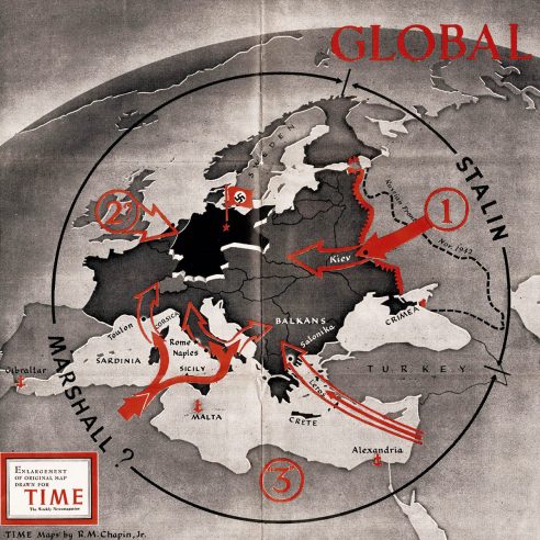 1943 Europe map
