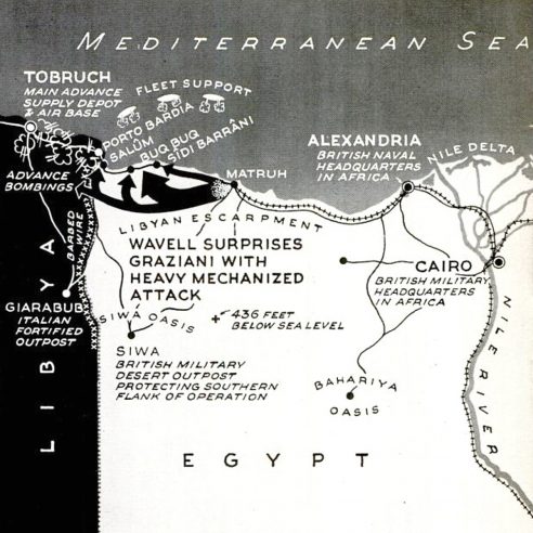 British invasion Libya map