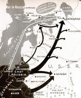 German invasion Baltics map