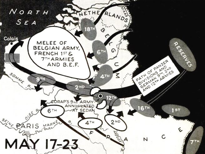 German invasion Belgium map