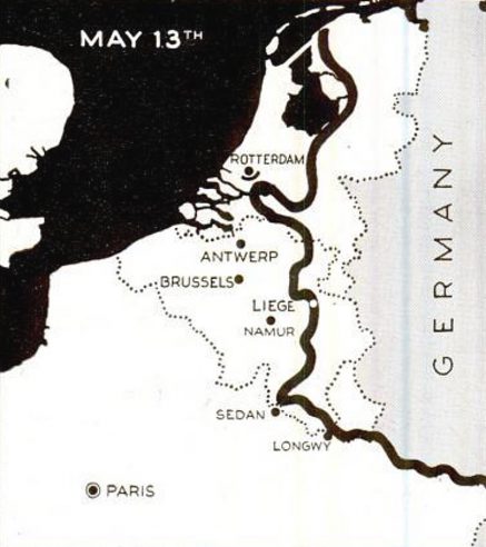 German invasion Netherlands map