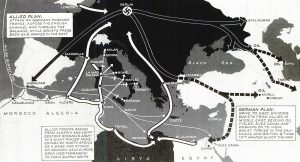 Mediterranean war plans map