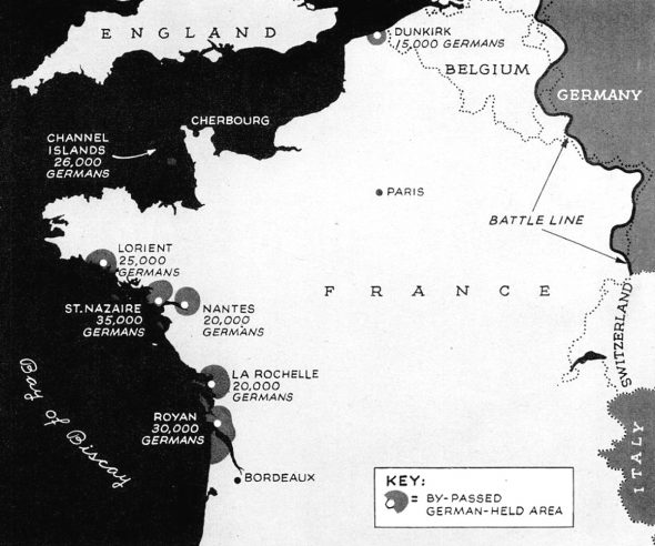 1945 France map