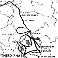 Allied invasion Germany map