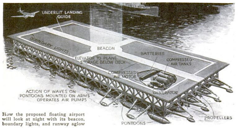 Floating airport design – Never Was