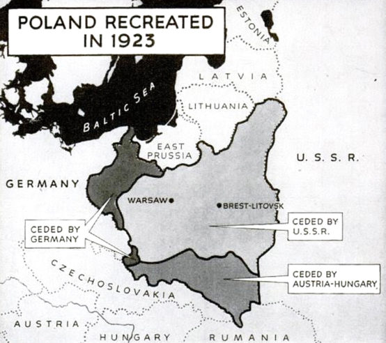 Poland 1923 map