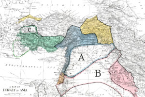 Sykes-Picot Agreement map