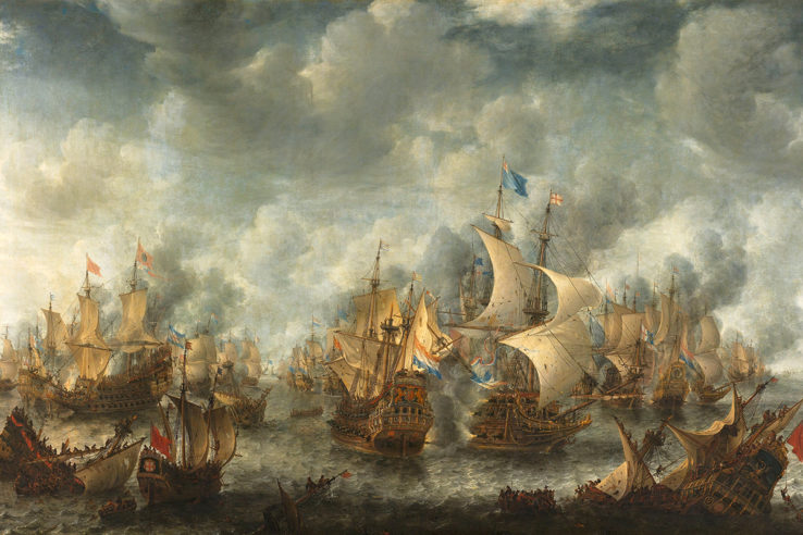 Battle of Ter Heijde painting