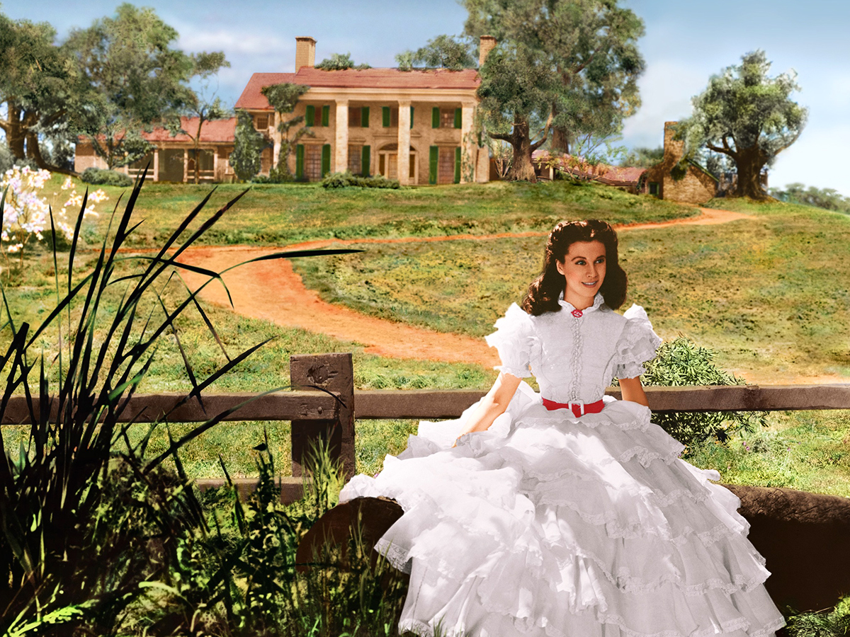 Vivien Leigh as Scarlett O’Hara in Gone with the Wind (1936) .