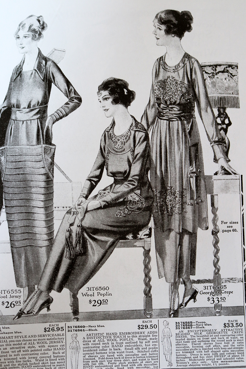 Everyday Fashions, 1909-1920, as Pictured in Sears Catalogs page